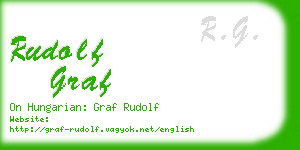 rudolf graf business card